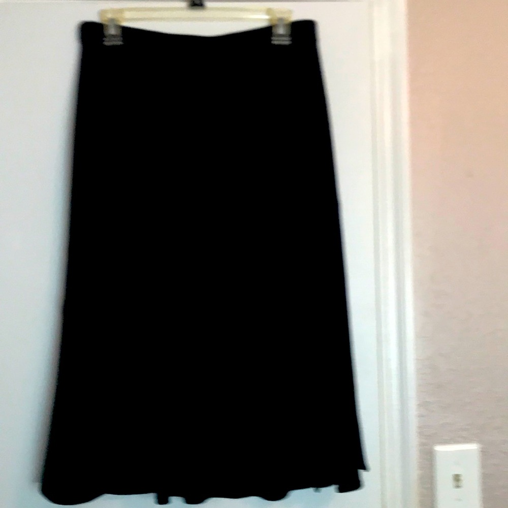 NWT St. John Evening black Santana knit skirt 12